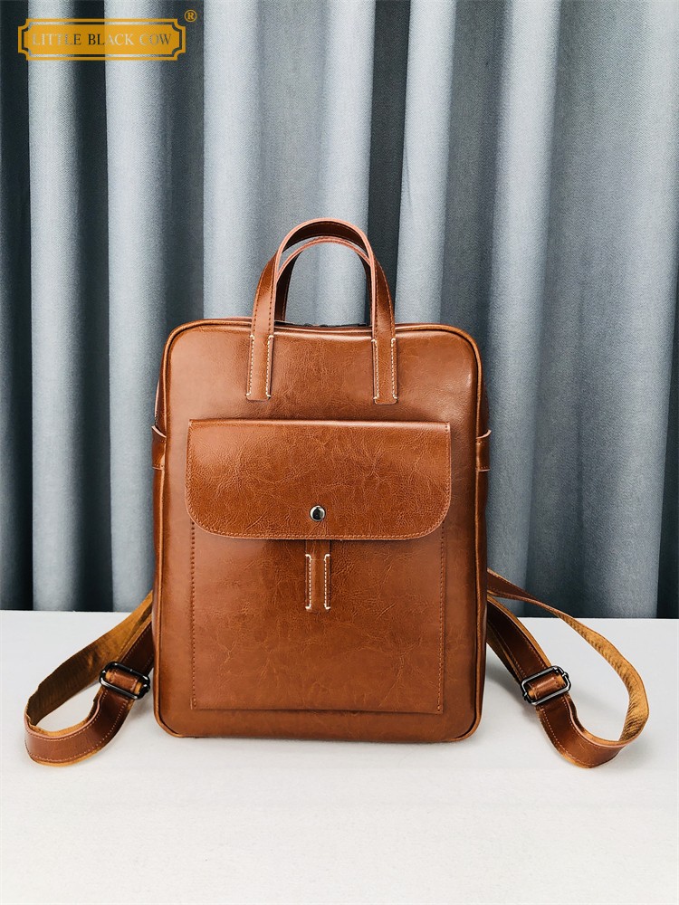 Leather Backpack Vintage - Women High Quality Cow Leather Backpack