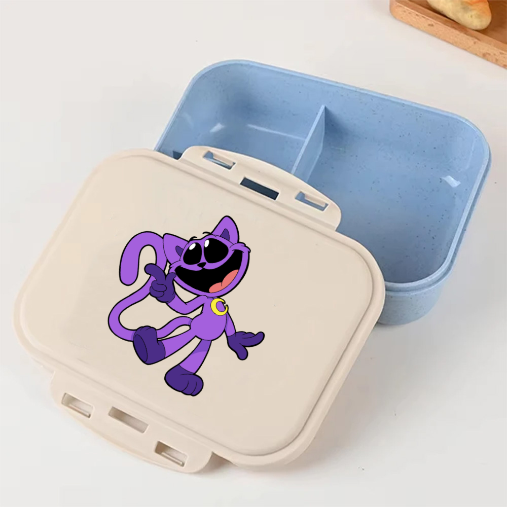 Mini Backpack Purse - Cartoon Poppy Playtime Blue Lunch Box