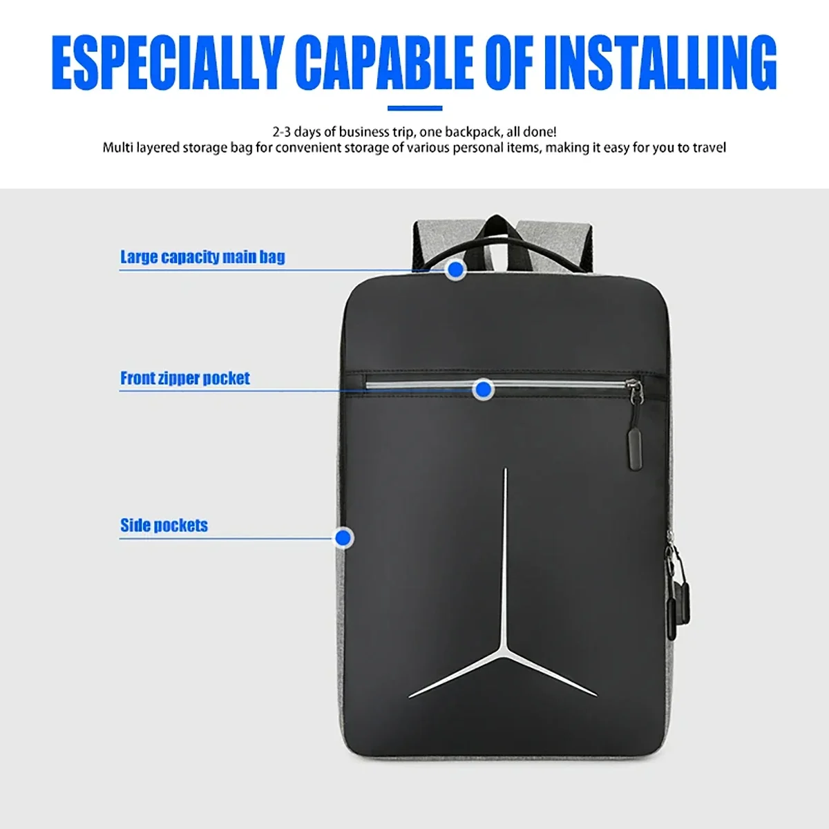 Anti Theft USB Waterproof Hard – Travel Backpack Anti Theft recenzja i cena