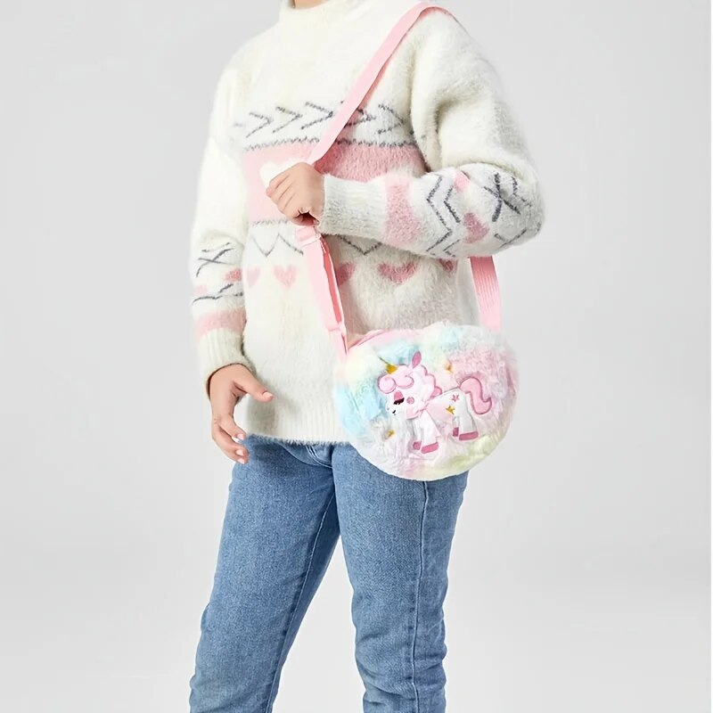 Cute Unicorn For Girls Plush H – Mini Backpack Purse recenzja i cena