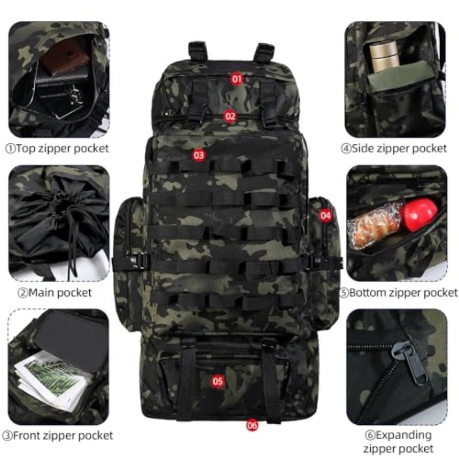 70L/100L Camping Hiking Backpa – Hiking Backpack Waterproof recenzja i cena
