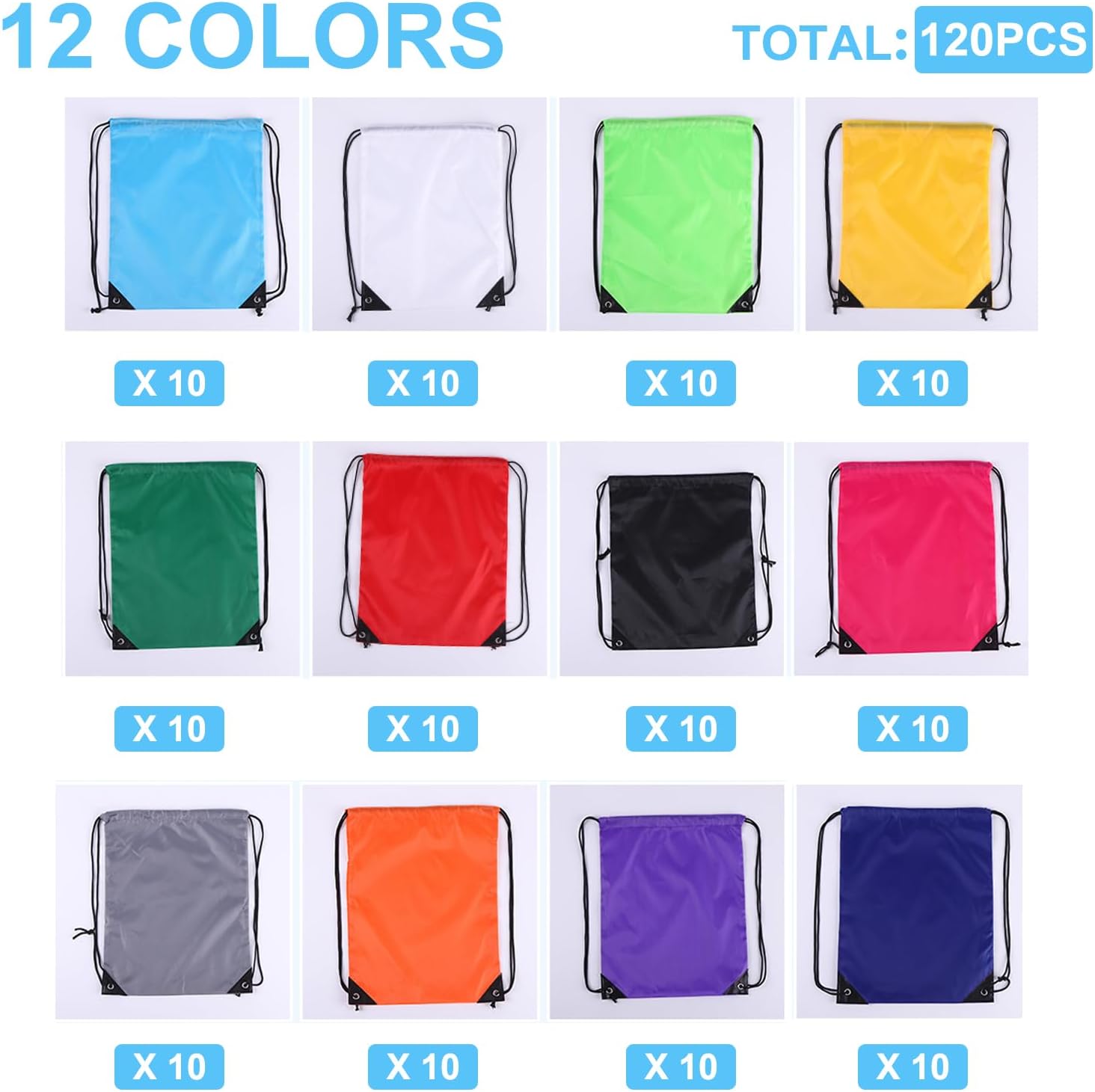 120PCS Drawstring Backpack Bul – Drawstring Gym Bag recenzja i cena