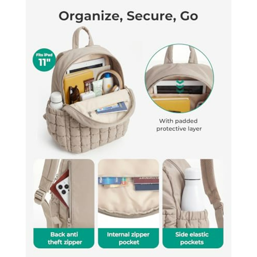 Mini Backpacks for Women, Puff – Mini Backpack Purse recenzja i cena