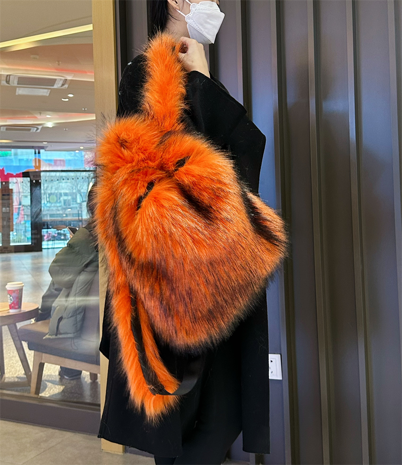 Y2K Faux Fur Leopard Women Bac – Fashion Backpack Women recenzja i cena