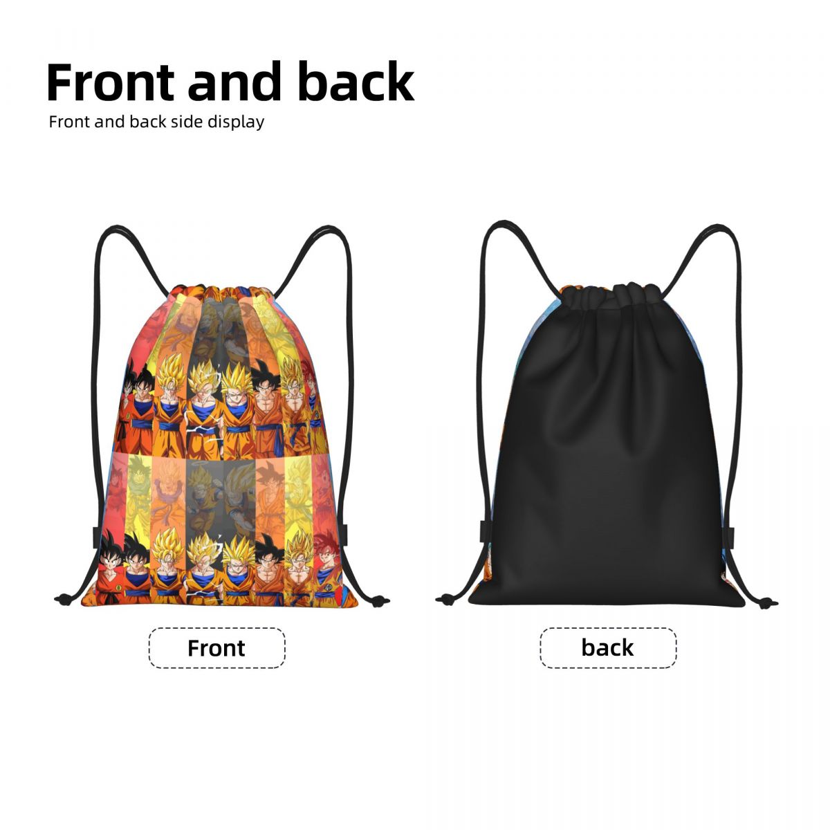 Custom DBZ G-Gokues Cartoon Dr – Drawstring Gym Bag recenzja i cena