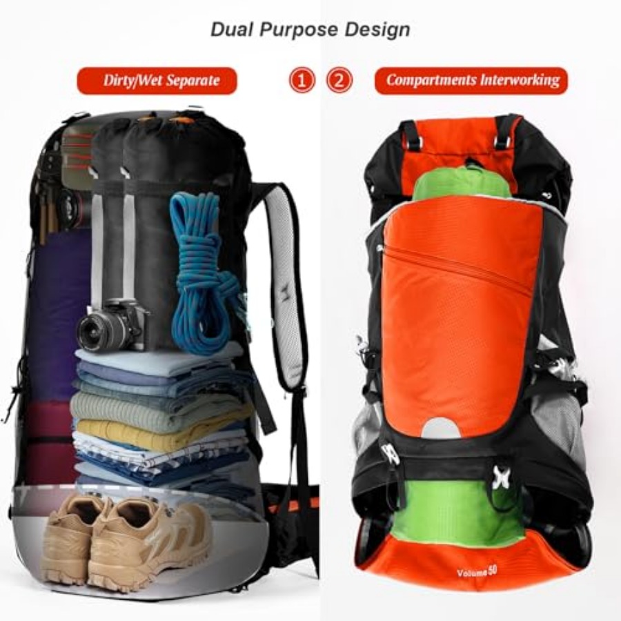50L Hiking Backpack Travel Bag – Hiking Backpack Waterproof recenzja i cena