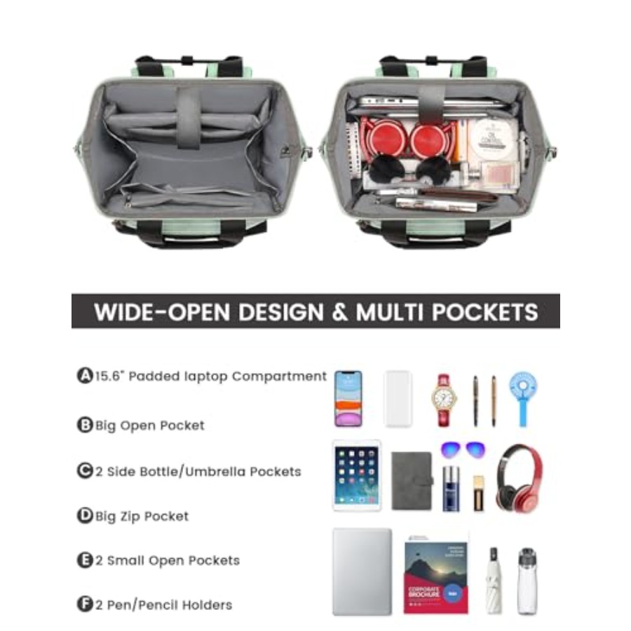 Laptop Backpack for WomenColle – Travel Backpack Anti Theft recenzja i cena