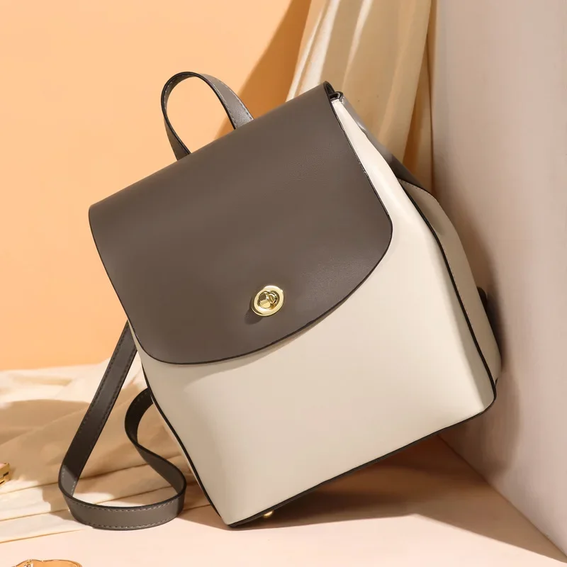 Women's Bags Large Capacity Le – Leather Backpack Vintage recenzja i cena