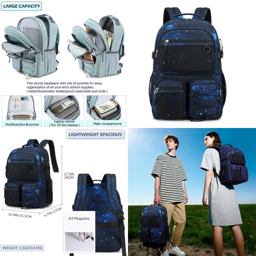 Multi-Pocket Backpack for Trav – Laptop Backpack 15.6 recenzja i cena