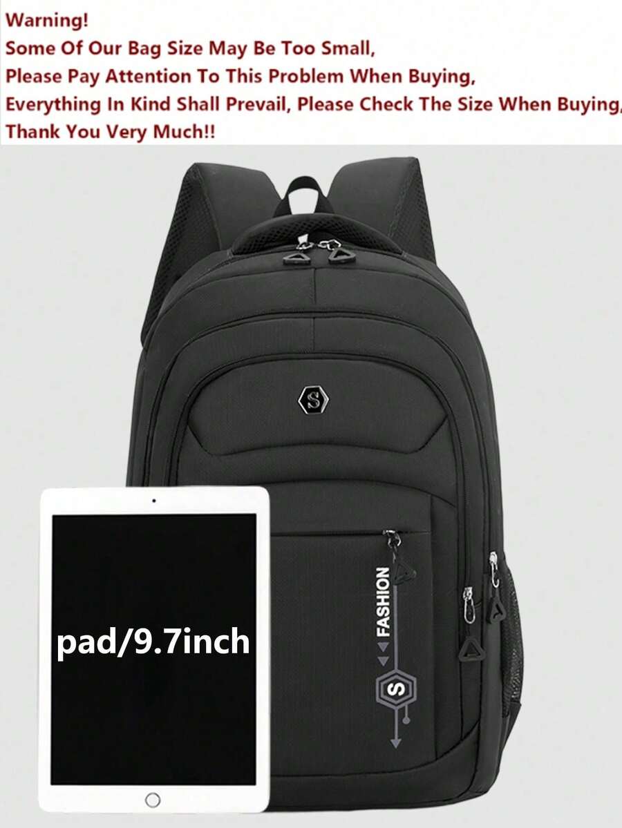 Multi-Compartment Letter Print – Laptop Backpack 15.6 recenzja i cena