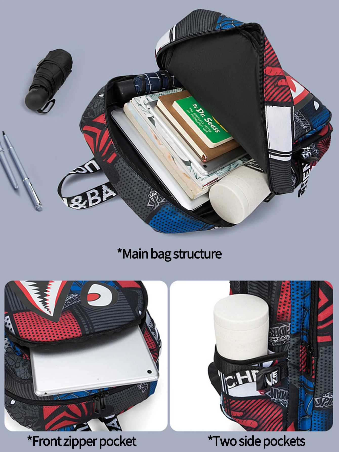 Anti-theft Backpack Men Waterp – Canvas Backpack Casual recenzja i cena