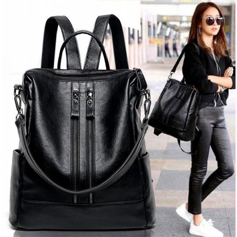Women Soft Leather Backpack Sc – Canvas Backpack Casual recenzja i cena