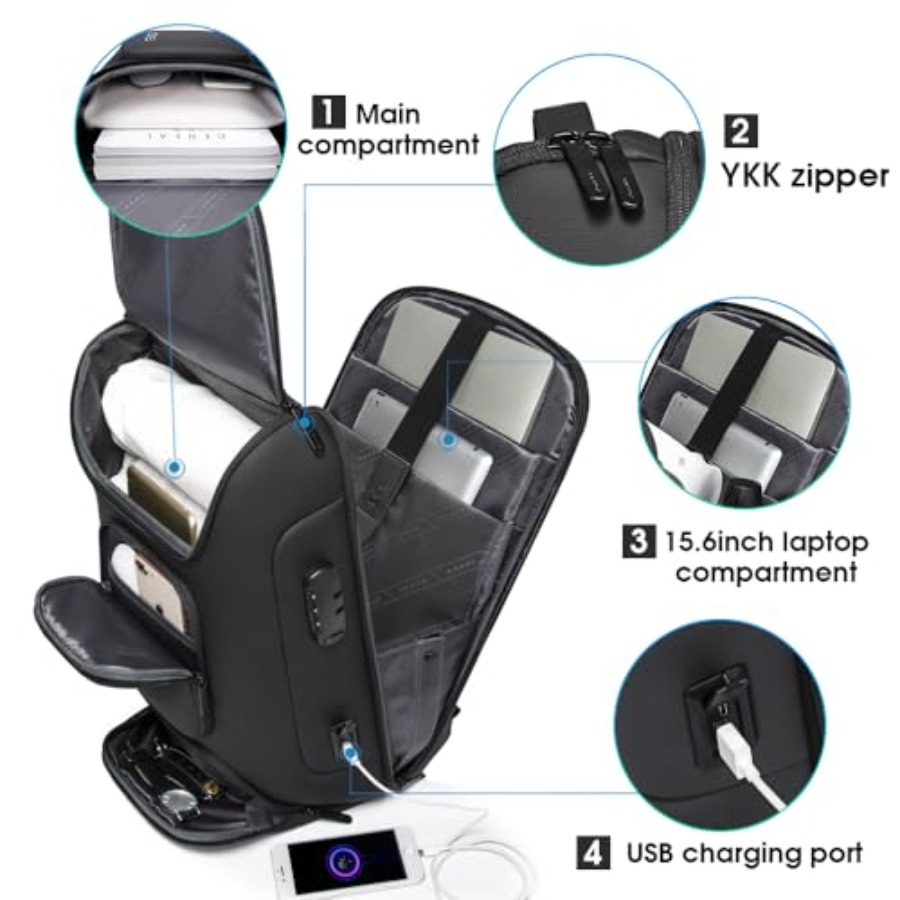 Business Backpack, Laptop Back – Laptop Backpack 15.6 recenzja i cena