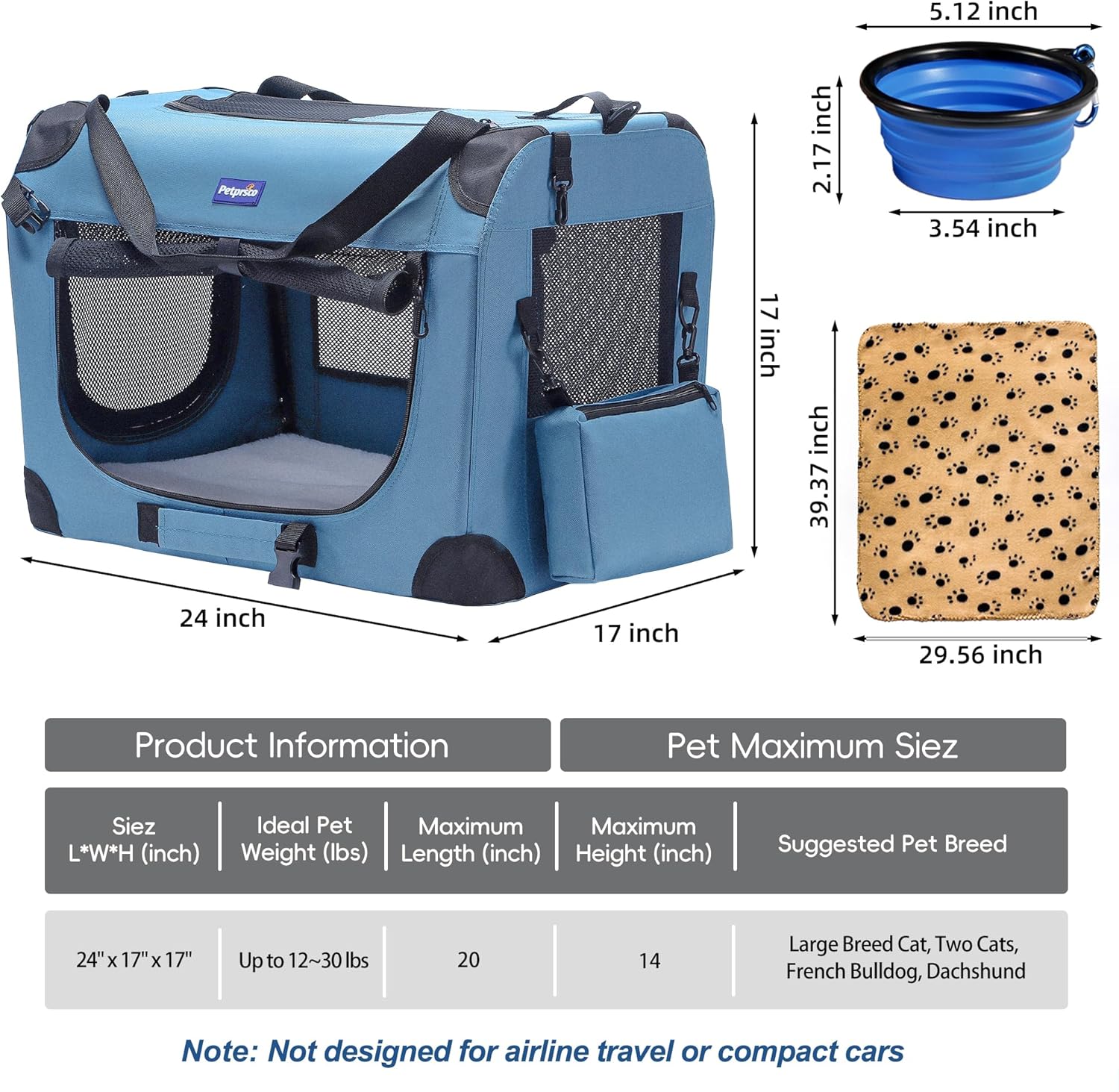 Portable Collapsible Dog Crate – Foldable Backpack Small recenzja i cena