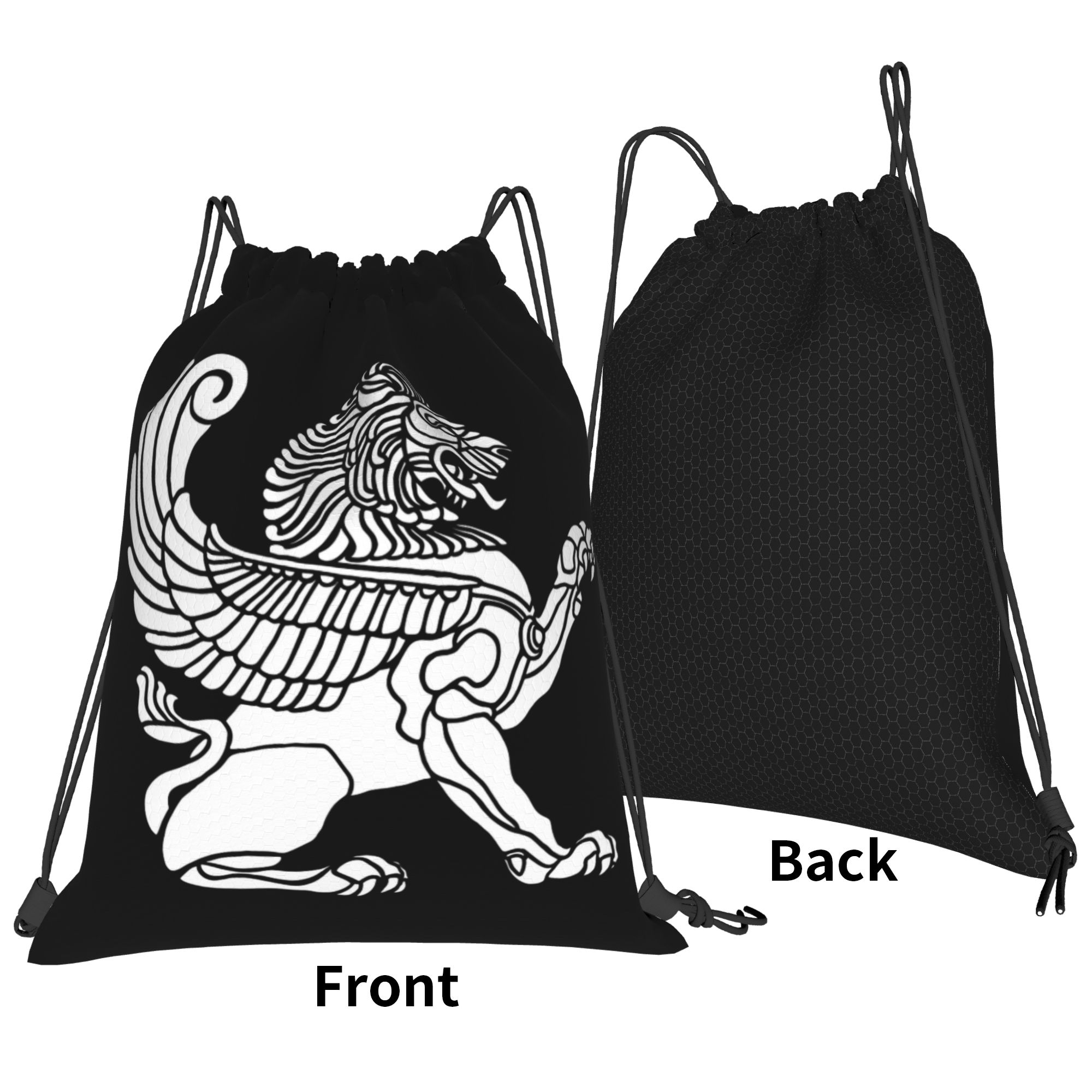 Persian Lion Iranian Iran Pers – Drawstring Gym Bag recenzja i cena
