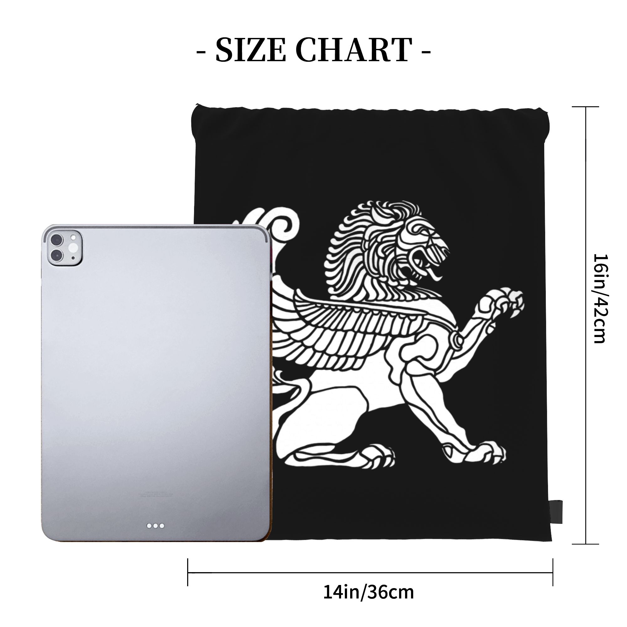 Persian Lion Iranian Iran Pers – Drawstring Gym Bag recenzja i cena