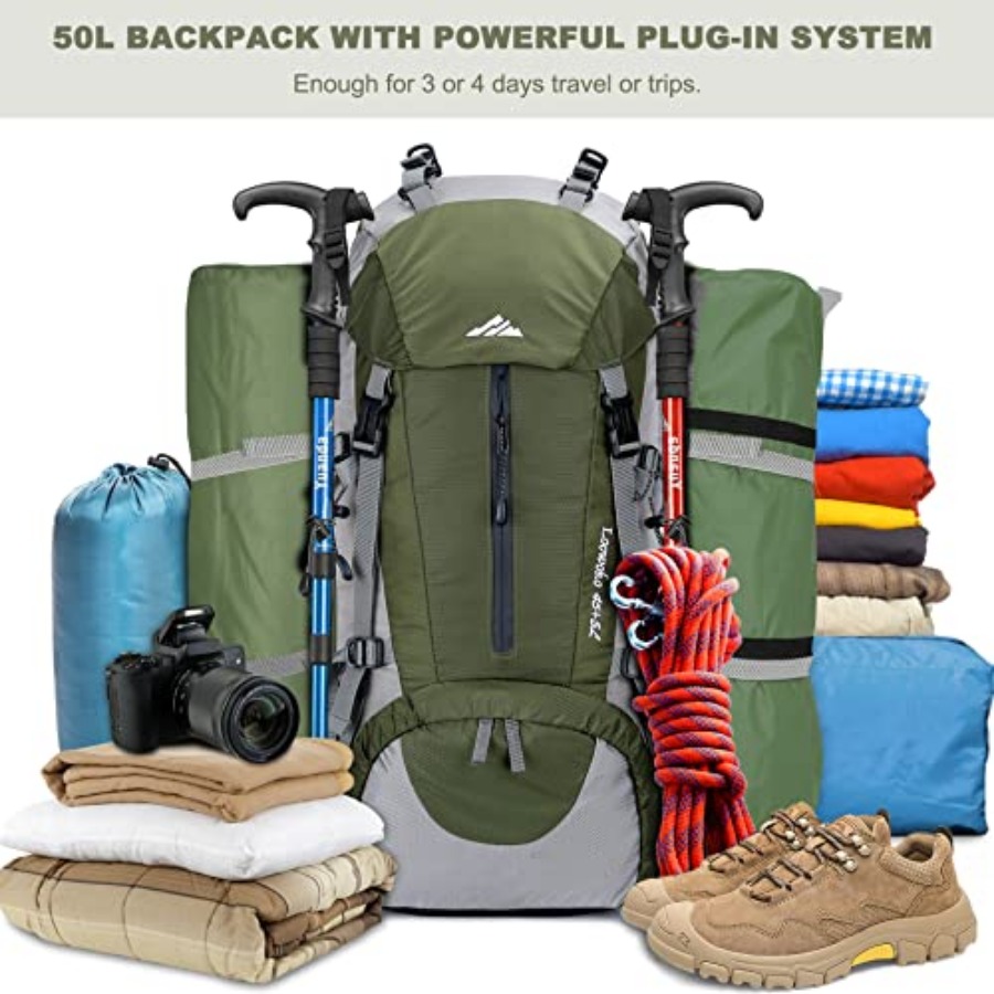 Loowoko 50L Hiking Backpack, W – Hiking Backpack Waterproof recenzja i cena