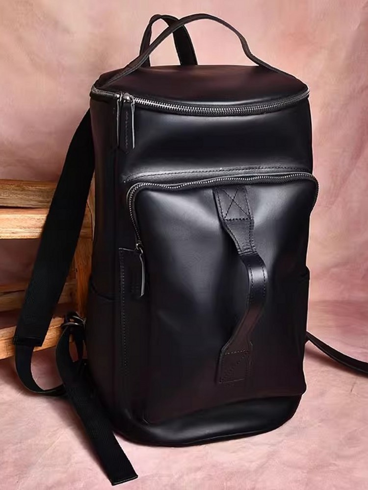 Handmade Mens Large Capacity T – Leather Backpack Vintage recenzja i cena
