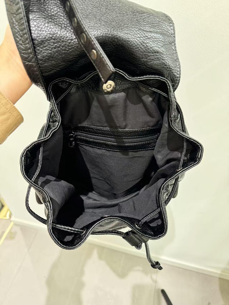 Gothic Punk PU Leather Shoulde – Leather Backpack Vintage recenzja i cena