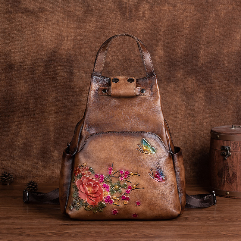 Johnature Genuine Leather Embo – Leather Backpack Vintage recenzja i cena