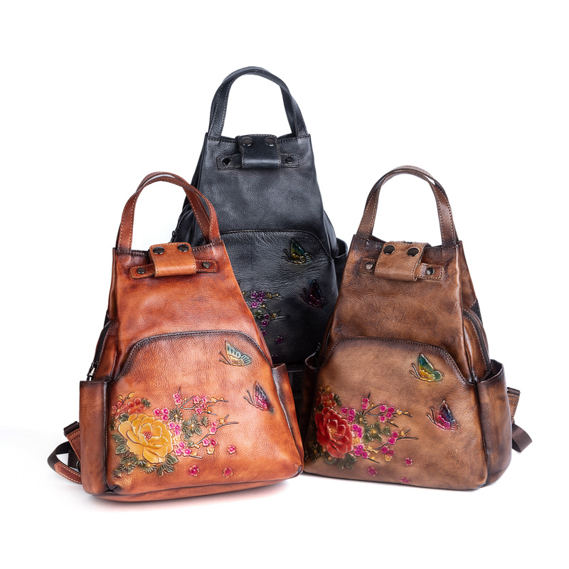 Johnature Genuine Leather Embo – Leather Backpack Vintage recenzja i cena