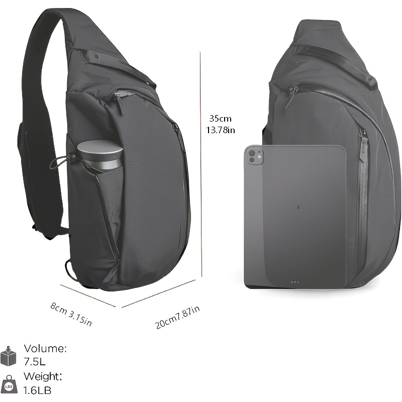 Right Shoulder Chest bag  7.5L – Sling Backpack Shoulder recenzja i cena