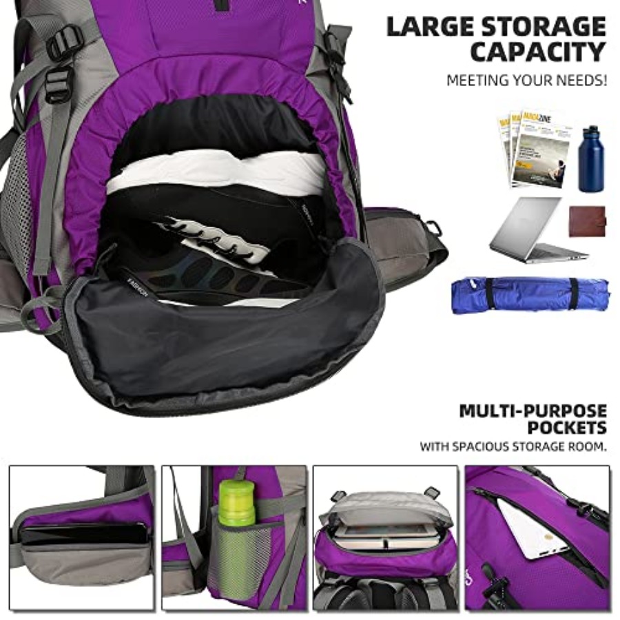 70L Hiking Backpack with Rain  – Hiking Backpack Waterproof recenzja i cena