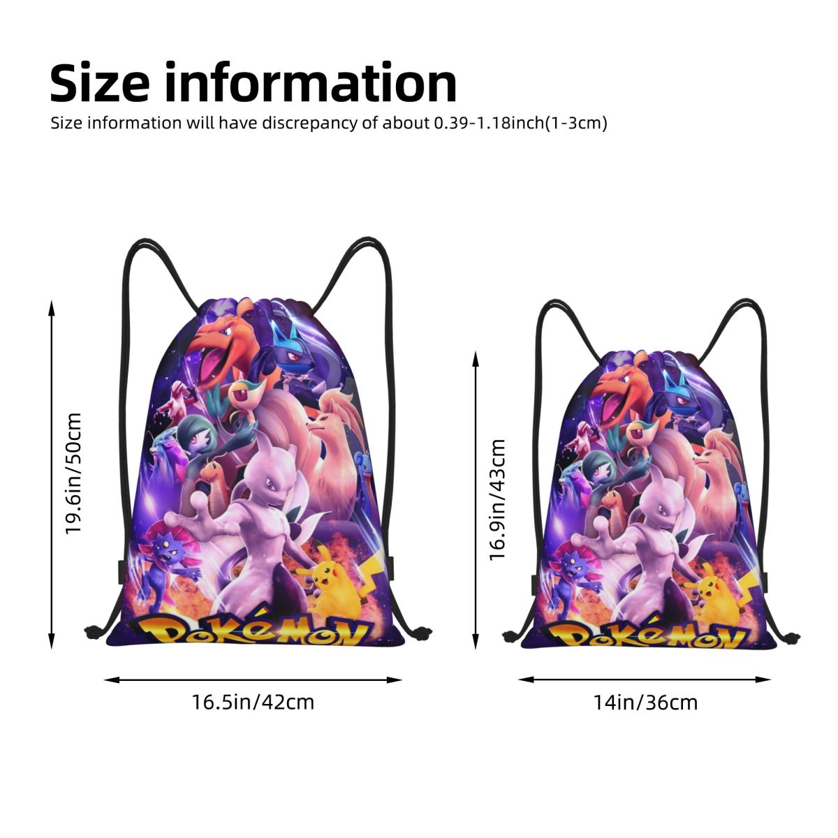 Cute Cartoon Manga Poke-Mon Ba – Drawstring Gym Bag recenzja i cena