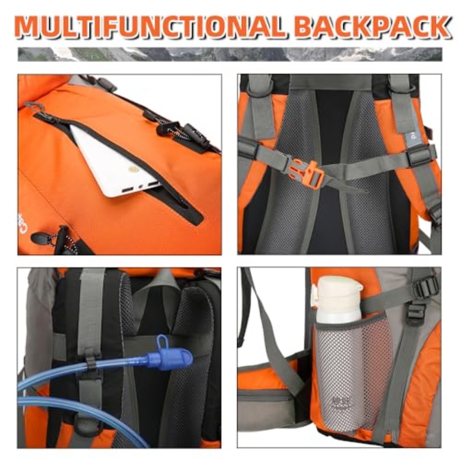 70L Hiking Backpack with Rain  – Hiking Backpack Waterproof recenzja i cena