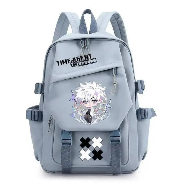 Chibi Black White Pink Green L – School Backpack Teen recenzja i cena