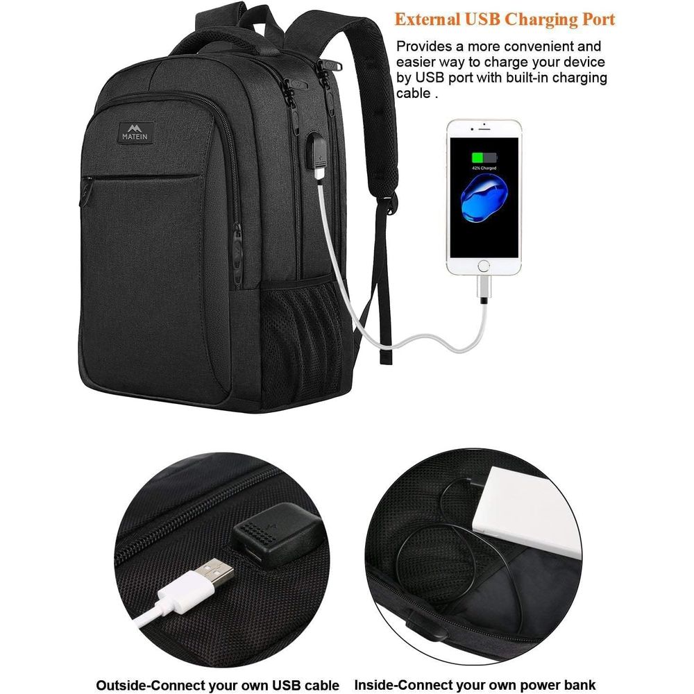 MATEIN BusinLaptop Backpack, 1 – Laptop Backpack 15.6 recenzja i cena