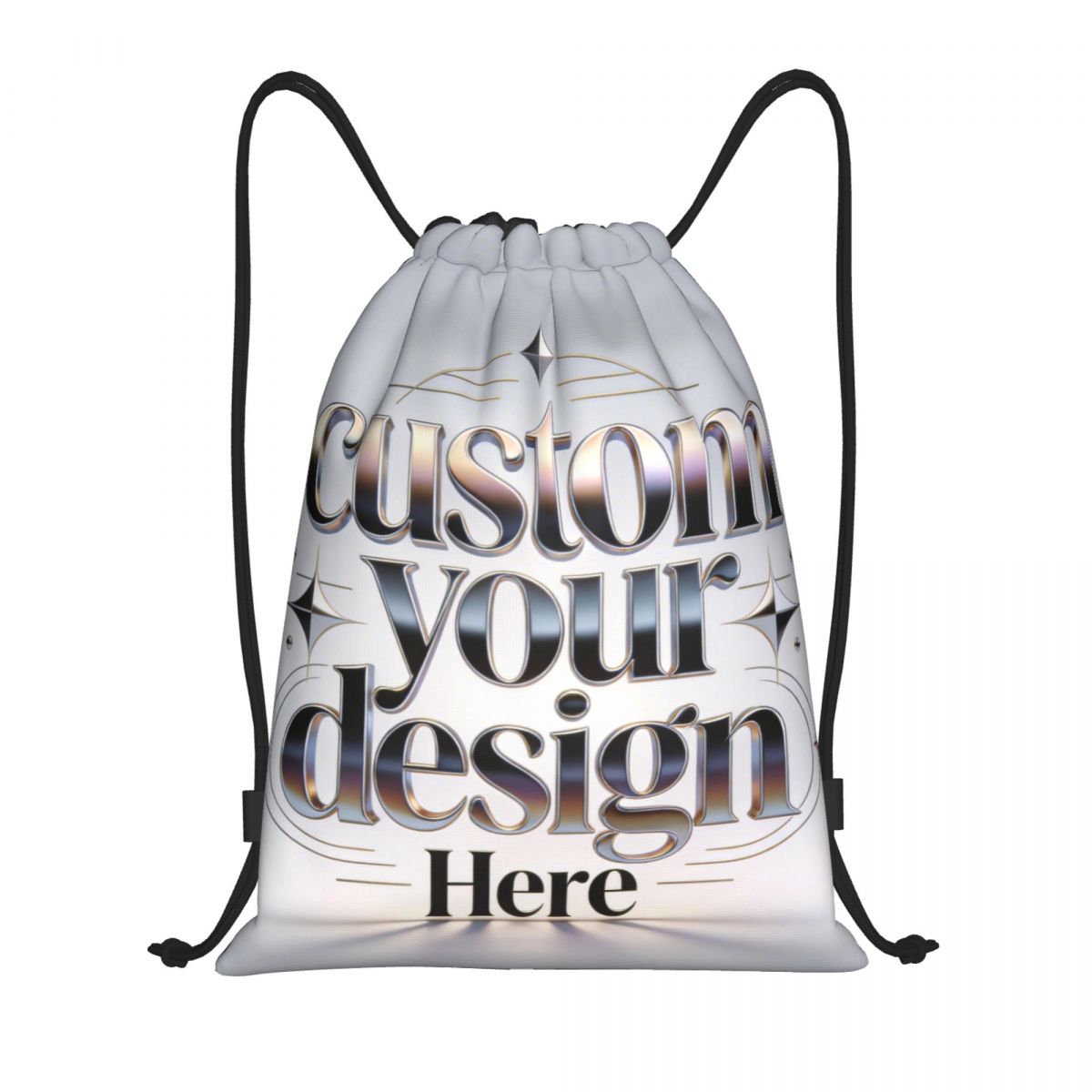 Custom Your Photo Logo Text Dr – Drawstring Gym Bag recenzja i cena