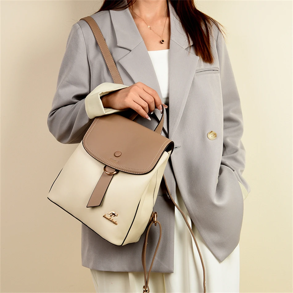 2024 High Quality Fashion Prin – Leather Backpack Vintage recenzja i cena
