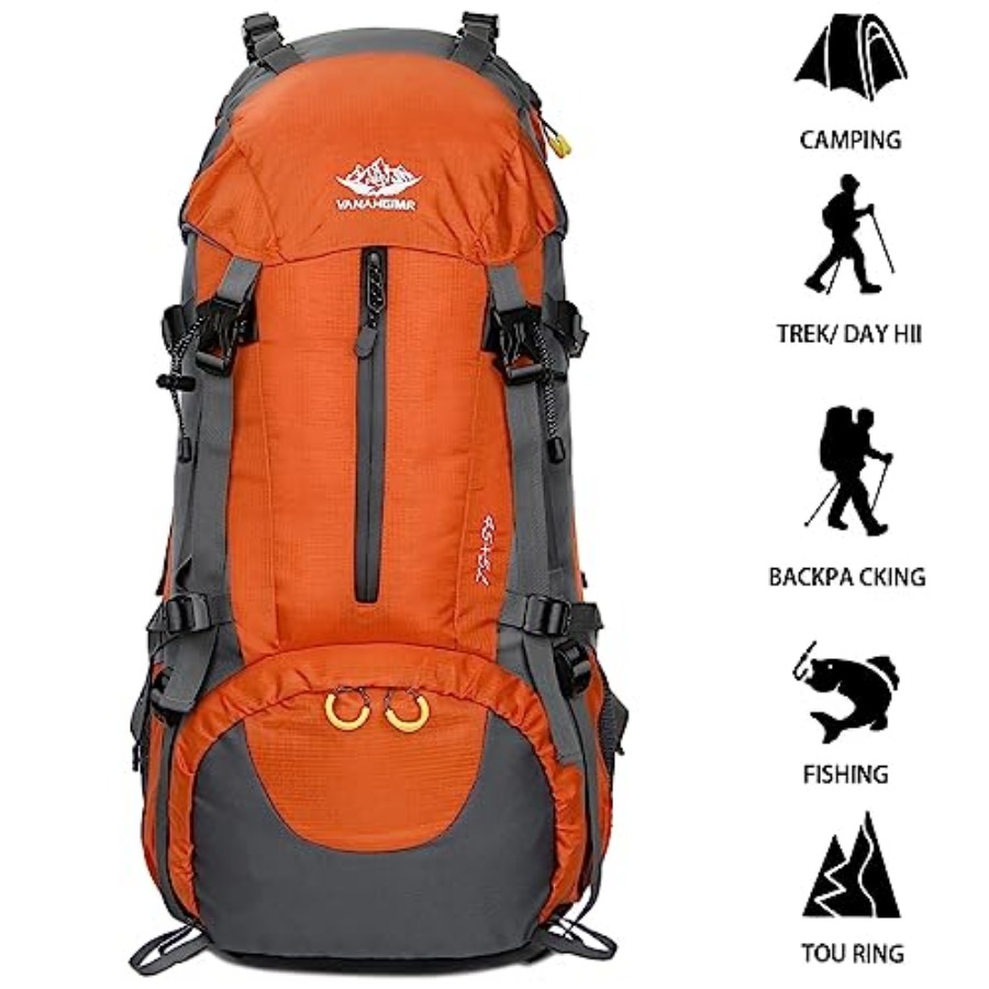 50L Hiking Backpack Men Campin – Rain Cover Backpack recenzja i cena