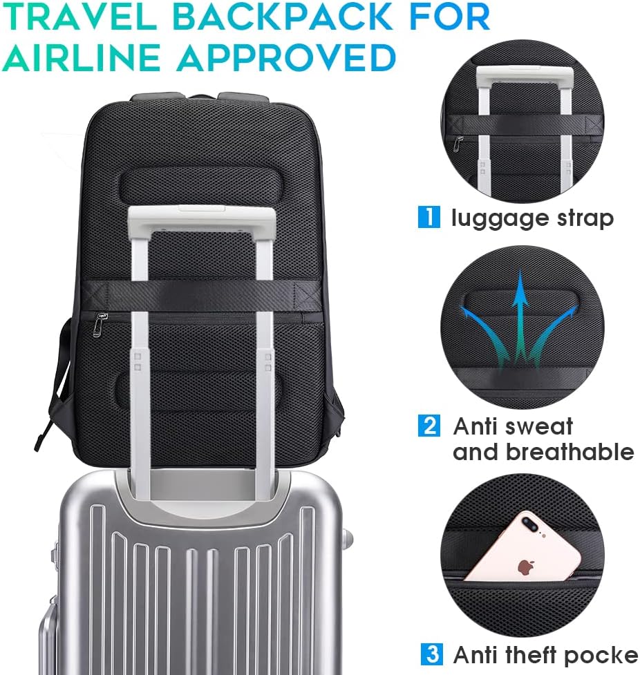 Waterproof Business Backpack w – Laptop Backpack 15.6 recenzja i cena
