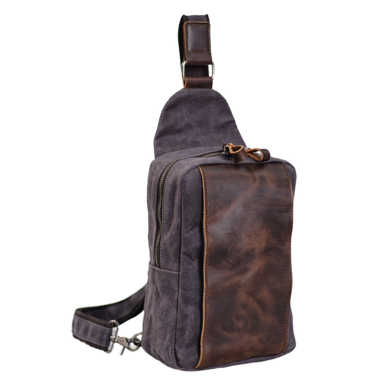Casual Men's Vintage Waxed Can – Sling Backpack Shoulder recenzja i cena