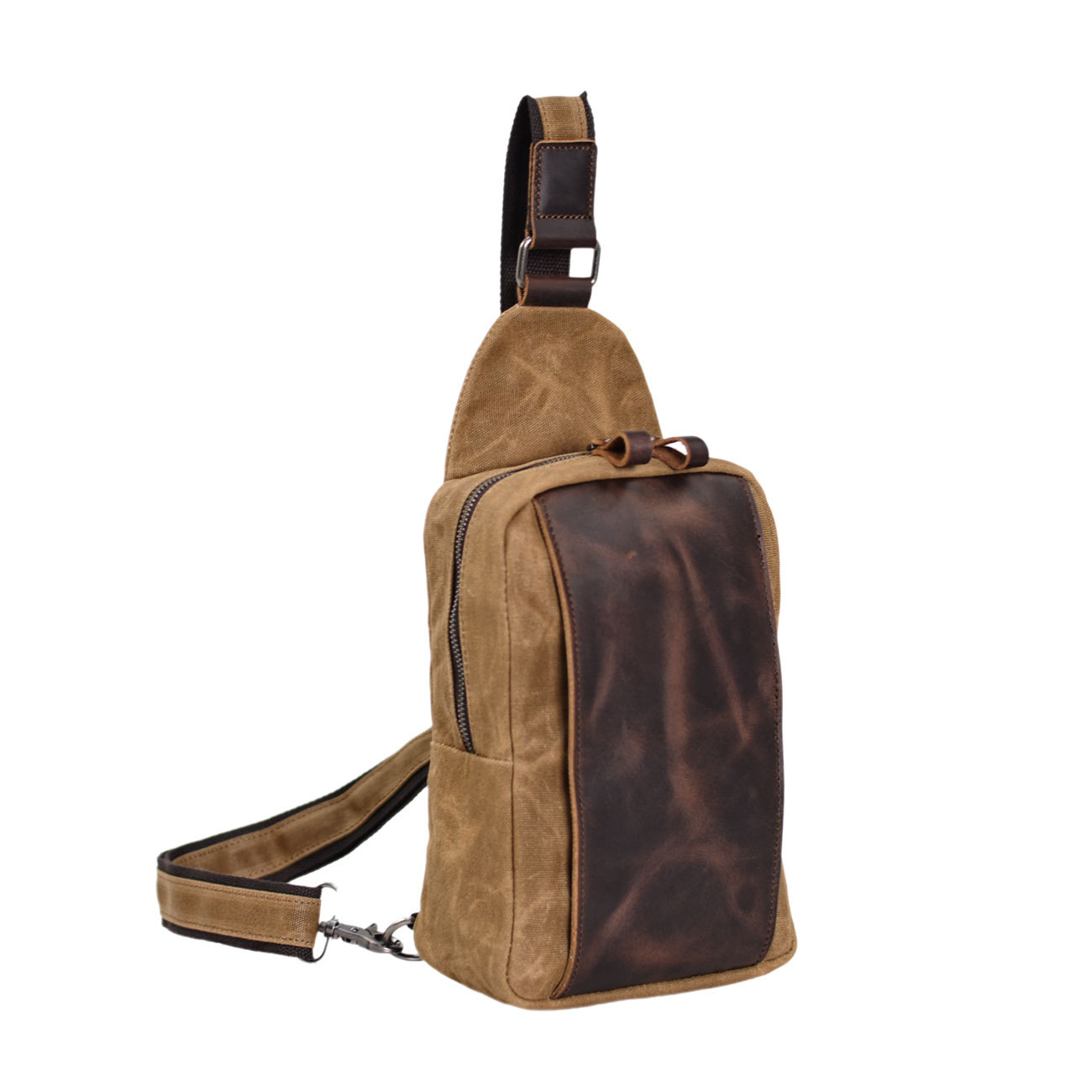 Casual Men's Vintage Waxed Can – Sling Backpack Shoulder recenzja i cena