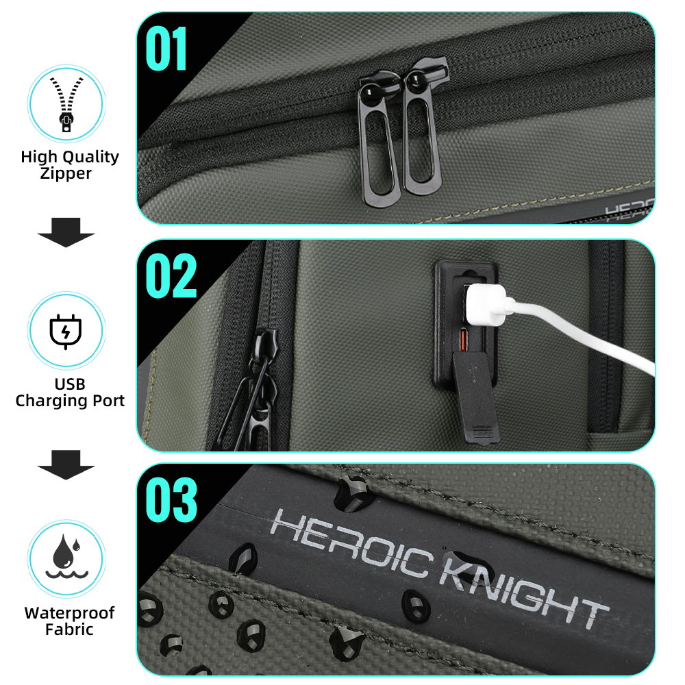 HK Business Men's Backpack 15. – Hiking Backpack Waterproof recenzja i cena