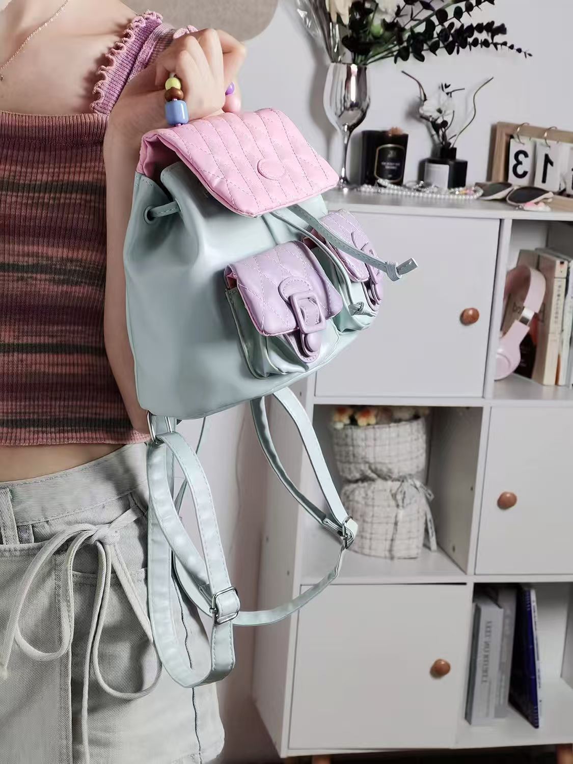 JIAERDI Sweet Cute Y2k Mochila – Leather Backpack Vintage recenzja i cena
