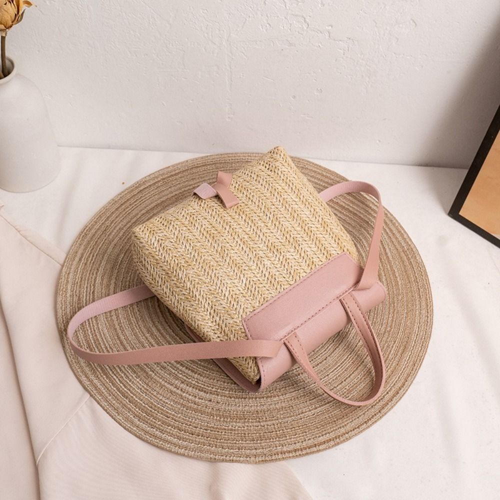 Fashion PU Leather Straw Backp – Leather Backpack Vintage recenzja i cena