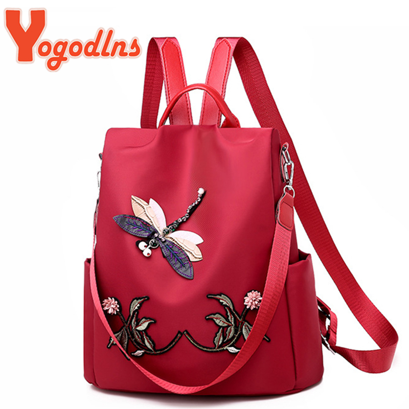 Yogodlns Fashion Embroidery Ba – Fashion Backpack Women recenzja i cena