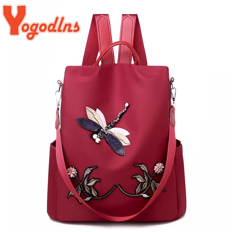 Yogodlns Fashion Embroidery Ba – Fashion Backpack Women recenzja i cena